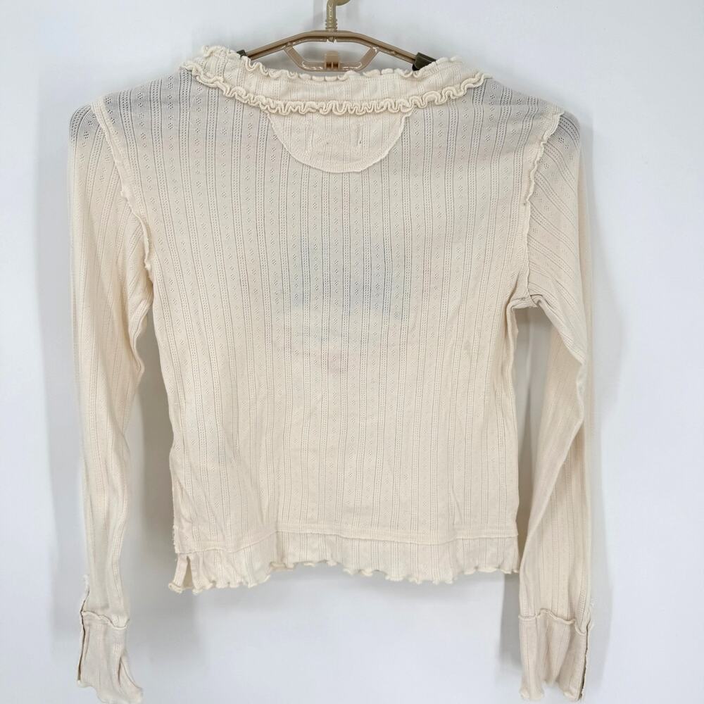 We the Free People Through the Woods Embroidered Long Sleeve Top Shirt  Small - Picture 6 of 8